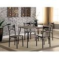 thumbnail image 3 of Furniture of America Palmer 5-Piece Dining Set, Gray and Bronze, 3 of 6