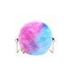 thumbnail image 3 of Bolsa Pequeños de mensajero redondos de hombro de felpa para mujer (azul degradado) Likrtyny Para Estrenar, 3 of 8