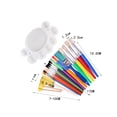 thumbnail image 6 of BLESIYA 19 Pieces Paint Brush Set Watercolor Painting Paintbrushes for Professionals, 6 of 8