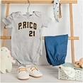 thumbnail image 3 of Puerto Rico Baseball Game Player 21 Romper Boys or Girls Infant Baby Brisco Brands NB, 3 of 6