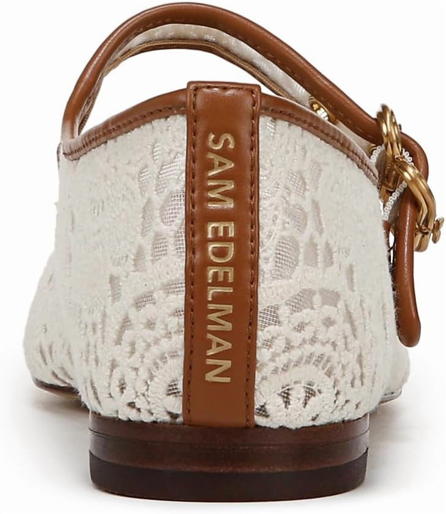 Sam Edelman Women's Michaela Mary Jane Flats Natural Floral