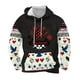 thumbnail image 1 of Sudadera con capucha para hombre, informal, con cordón, estampado navideño, deportiva, blusa de poliéster, 1 of 4