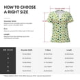 thumbnail image 5 of Naloa Cartoon Fruit Print T-Shirts Short Sleeve V Neck Tees for Women Fashion Tops Trendy Lightweight Soft Casual Summer Outfits Clothes, 5 of 5