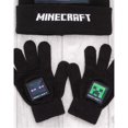 thumbnail image 3 of Minecraft - Set de Gorro, Guantes y Bufanda Personaje para Niños/Niñas (Negro, Verde), 3 of 5