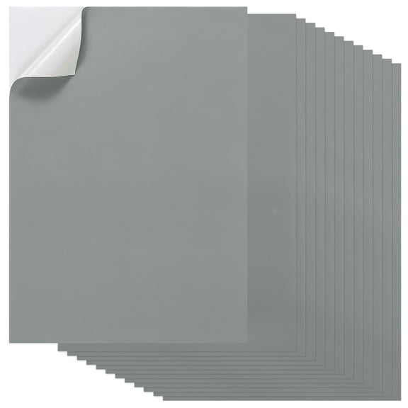 Uxcell 20Pcs Full Sheet Label Sticker Paper, A4 Shipping Labels Matte Colored Adhesive Printable Sticker Paper for Inkjet Laser Printer Printing, Gray
