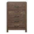 thumbnail image 4 of Topline Home Furnishings Rustic Brown Chest, 4 of 4