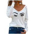 thumbnail image 2 of Pntutb Blusa de manga larga con estampado informal para mujer Pntutb Pntutb-4682, 2 of 5