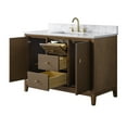 thumbnail image 3 of Vanity Art 48" Bathroom Vanity with Sink and Engineered Marble Top, Freestanding Storage Cabinet with 2 Drawers, 2 Shelves and 1 Flip Down Tray, 3 of 6