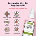 thumbnail image 4 of Spray de agua de rosas De La Cruz, 240 ml (2 botellas), sin parabenos, vegano, 4 of 5
