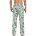 thumbnail image 2 of Top-kevin Turquoise Leopard Pattern Pajama Pants for Men Men's Pajama Pants Mens Pajama Bottoms with Drawstring, 2 of 13