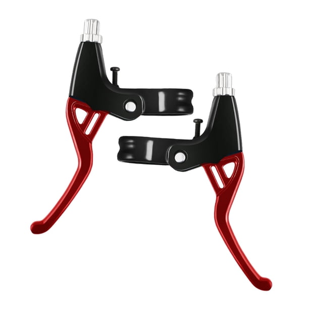 2 palancas de freno de bicicleta, palancas de freno de bicicleta, manija de freno de bicicleta liviana para BMX, Rojo