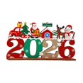thumbnail image 2 of Adorno navideño de madera para escritorio, diseño de árbol de Navidad, placa decorativa para estantería. Estilo F, 2 of 9