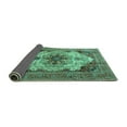 thumbnail image 2 of Ahgly Company Indoor Rectangle Persian Turquoise Blue Traditional Area Rugs, 7' x 10', 2 of 4