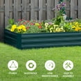 thumbnail image 5 of Outsunny Galvanized Raised Garden Bed, 8' x 3' x 1' Metal Planter Box, for Growing Vegetables, Flowers, Herbs, Succulents, Green, 5 of 9
