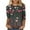 Multicolor, variant on Womens 3/4 Sleeve Crew Neck Valentine T Shirts Love Heart Printed Graphic Tee Tops