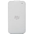 thumbnail image 1 of New OEM Blackberry Q5 Leather Flip Shell Carrying Cover Case - Retail Package ( White ), 1 of 1