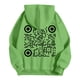 thumbnail image 4 of MHFRRA Suéter Unisex con Capucha, Mangas Largas y Bolsillos, Estampado de Código Qr En Color Liso, para Otoño E Invierno Verde, 4 of 4