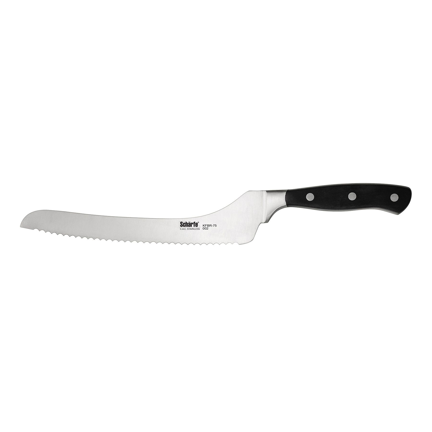 Scharfe Bread Knife Offset 71/2", Carbon Steel,36 packs
