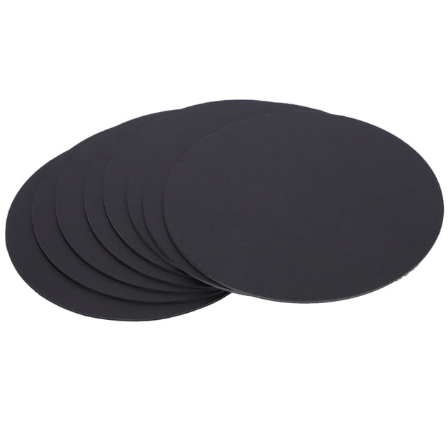 Cardboard, 8Pcs Craft Paperboard Black Round Cardboard, Children School Projects Hand Painting For DIY Gifts