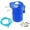 BLUE, variant on Universal Aluminum Baffled Oil Catch Can Reservoir Tank Cans Breather Filter with Hose Kit