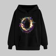 thumbnail image 2 of VBTAPA Mardi Gras Sweatshirt for Women Carnival Themed Graphic Hoodies Drawstring Long Sleeve Hooded Pullover 2025 Celebration Parade Party Hoodie Black XL, 2 of 6