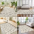thumbnail image 4 of 3'x5' Area Rugs, Vintage Beige Botanical Indoor Outdoor Area Rug for Living Room Bedroom, Farmhouse Summer Floral Washable Bathroom Rugs Kitchen Floor Carpet Mats Home Decor Aesthetic, 4 of 7
