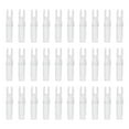 thumbnail image 1 of Uxcell Archery Arrows Nocks 6.2mm, Plastic Insert Arrow Nock Replacement Arrow Tails for Shooting Compound Recurve Transparent White, 1 of 7
