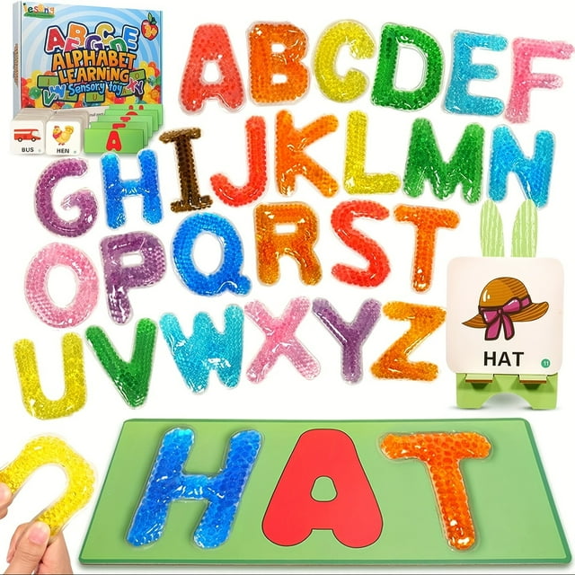 MesaSe Alphabet Sensory Mastermind Kit - Learning & Education Flash Cards for Short Vowel Reading Sight Words and Spelling Games - Fidget Toy for Kids‘ Cognitive Development Perfect Ch