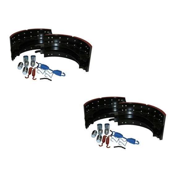 2 Pack Brake Shoe Kit with Hardware Included Lining Compatible w/Freightliner Replaces 4515Q, NB200KIT4515Q, Haldex HV774515QG, Genuine Newstar S-25292, S25292