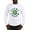White, variant on CafePress - Lucky Charm [Shamrock] Long Sleeve T Shirt - Unisex Cotton Long Sleeve T-Shirt