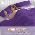 thumbnail image 5 of Purple Waves Bedding 3 Piece Duvet Cover Set Twin Size, Ombre Abstract Art Gradient Modern Soft Microfiber Comforter Cover with Zipper Closure & Pillowcases, Wrinkle & FadeResistant Quilt Cover, 5 of 9