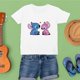 thumbnail image 1 of Children Top Kawaii Printing Disney Summer New Products Black White Tees Harajuku Fashion Outdoor Stitch Pattern T-Shirts Kids8T Gao Jinjia LED, 1 of 2