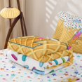 thumbnail image 5 of Catabedysis Waffle Pattern Zipper Twin Comforter Sets with Fitted Sheet and 2 Pillowcases For Boys,Colorful Personalized Monogrammed A Zipper Bedding Set,Colorful Stars Reversible,4 Pieces, 5 of 7