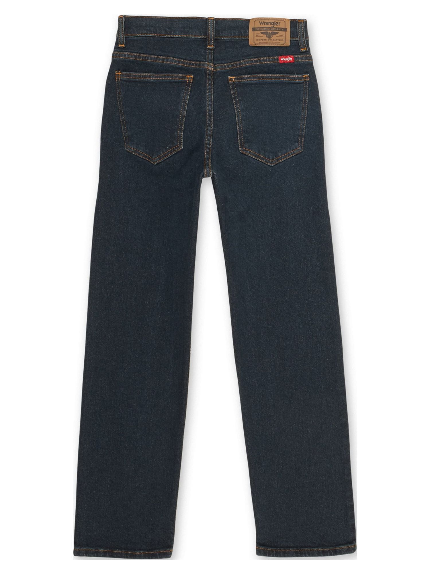 Wrangler® Boys Straight Fit Denim Jeans, Sizes 4-18 Regular, Slim, & Husky