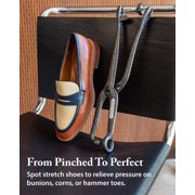 FootFitter Cast Iron Ball & Ring Shoe Stretcher, Spot Stretching Device, Target Stretching for Bunion, Corn & Hammertoes - Grey