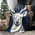 thumbnail image 4 of Christmas Blankets Soft Prints Fleece Throw Blanket for Winter Bedding Home Living Room Sofa Couch and Gift Throw Blanket Farmhouse Holiday Decor, 4 of 6