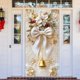 thumbnail image 5 of Decoraciones navideñas, adornos navideños, regalos de Navidad, marco de puerta navideño, decoración para fiestas, pegatinas para puertas, escena navideña, tela colgante, funda de poliéster para puerta, 5 of 6