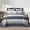 Navy Blue/Gray/White, variant on SahSahCasa 120"x120" King Bedspread 100% Cotton Oversized Quilted Bedspread Set with Pillow Shams, Lightweight Embroidered Bedding Set, White