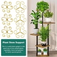 thumbnail image 2 of Gold Plant Support Climbing Frame For Orchids Plants Potted Small, 2 of 8