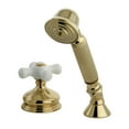 thumbnail image 2 of Kingston Brass KSK3335PXTR Deck Mount Hand Shower with Diverter for Roman Tub Faucet, Oil Rubbed Bronze, 2 of 4