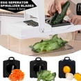 thumbnail image 3 of Cortador de verduras 22 en 1, cortadora de verduras, verduras ralladas, picadora de cocina multifunción con 13 cuchillas ajustables para cortar, cortar verduras y rallar, blanco, 3 of 5