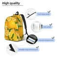 thumbnail image 4 of Yiaed Yellow Limes Print Backpack, Premium Laptop Backpack, Travel Backpack for Women, Lightweight Backpacks, Comfortable Back Pack-Medium, 4 of 5