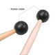 thumbnail image 5 of Mazas de percusión 1 par de mazos de xilófono de tambor de acero para lengua, diapasón, mazo de varilla de madera para instrumento de percusión Meterk Mazas de percusión, 5 of 6