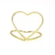 thumbnail image 1 of 50pcs Double Layer Heart Shape Placecard Holder Stand Wedding Banquet Double Heart Ring Message Holder Metal Memo Holder Table qym unisex, 1 of 2