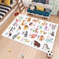 thumbnail image 2 of Dreammotif Animals Rug, Educational Kids Room Rug, Personalised Soft Nursery Carpet, Washable Kids Room Rug, Home Decor, Gift for Kids, Playroom Rug, 2 of 8