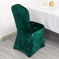 thumbnail image 5 of Efavormart Hunter Emerald Green Crushed Velvet Spandex Stretch Banquet Chair Cover With Foot Pockets, Fitted Wedding Chair Cover - 190 GSM, 5 of 5