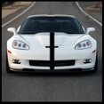 thumbnail image 1 of Sticker Connection | Racing Stripes | Hood Rally Vinyl Race Stripes | (4"x72", Matte Black), 1 of 4