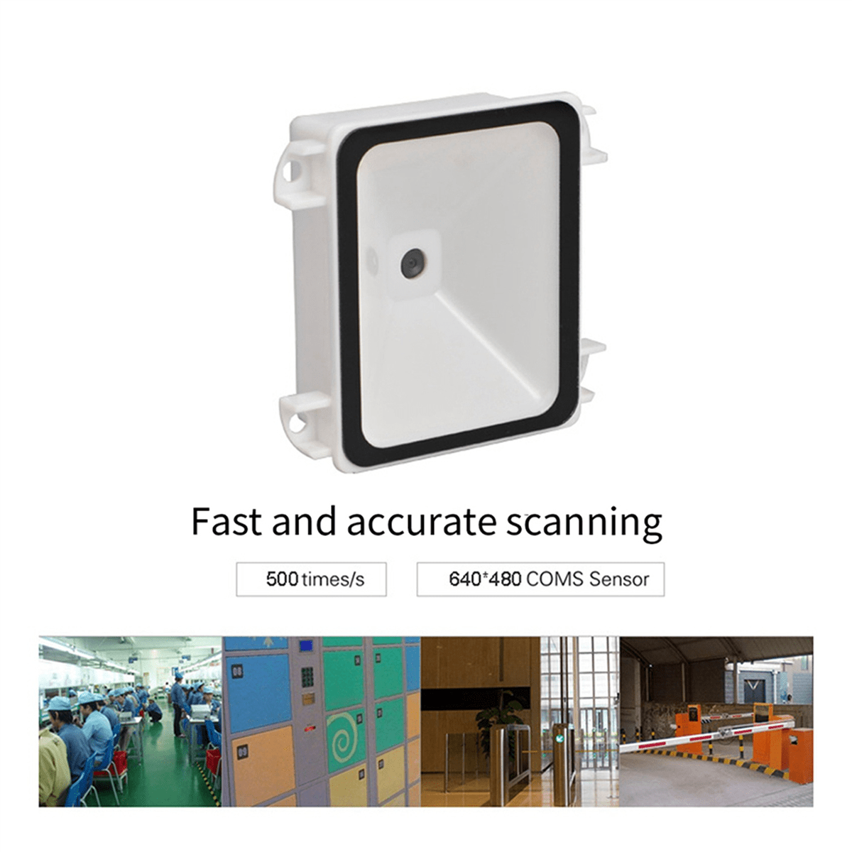 2X Embedded 2D Barcode Scanner USB QR Barcode Reader RS232 TTL Interface Kiosk Small Fixed Installation Barcode Printer