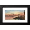 thumbnail image 2 of Carl Frederik Aagaard 18x11 Black Modern Framed Museum Art Print Titled - Venice in the Sunset, 2 of 5