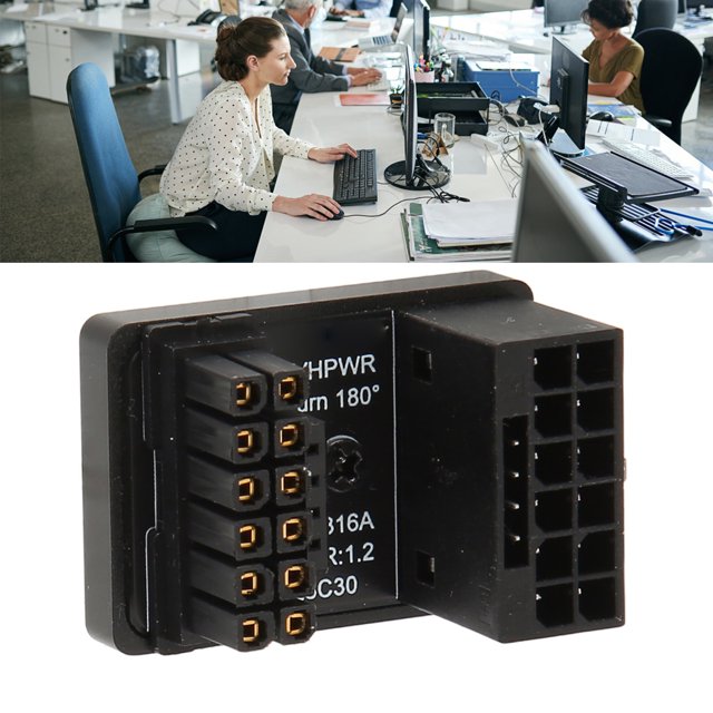 PH316A GPU PCIe U Turn 180 Degree Angle Connector Power Adapter Board For Desktop Graphics Card, 16Pin To 16Pin Connector,Male To Female Power Adapter, 600W 12V